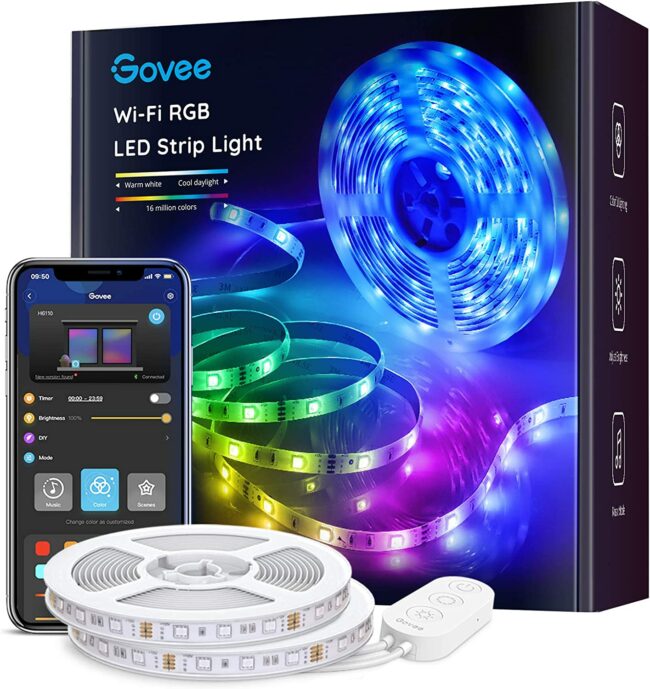 عکس محصول Govee Smart LED Light Strip در زمینه سفید